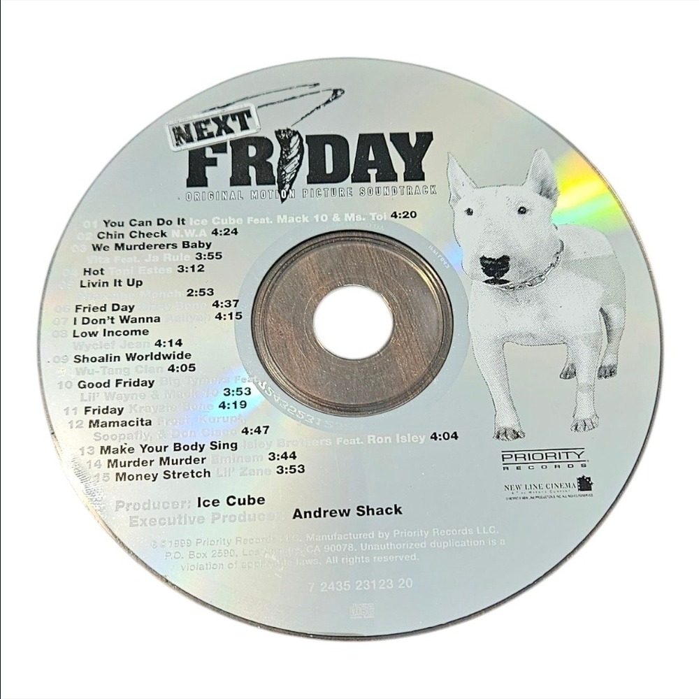Next Friday Original Motion Picture Soundtrack CD‎ Priority Records Rap Hip Hop